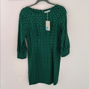 Lularoe Green Patterned Long Sleeve Dress